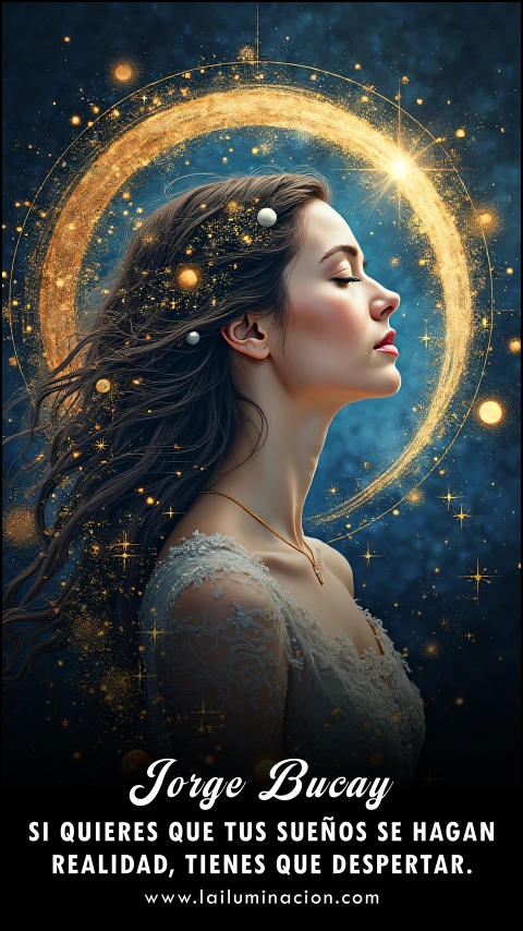 Imagen de la frase: Si quieres que tus sueños se hagan realidad, tienes que despertar. Imagen de la frase: Si quieres que tus sueños se hagan realidad, tienes que despertar.