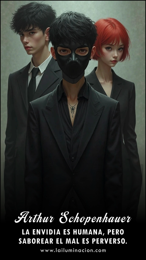 Imagen de la frase: La envidia es humana, pero saborear el mal es perverso. Imagen de la frase: La envidia es humana, pero saborear el mal es perverso.