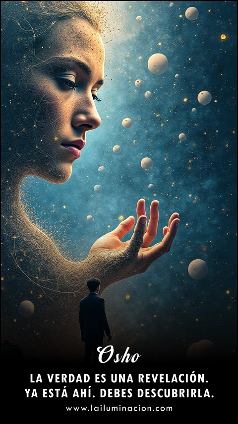 Imagen de la frase: La verdad es una revelación. Ya está ahí. Debes descubrirla. Imagen de la frase: La verdad es una revelación. Ya está ahí. Debes descubrirla.