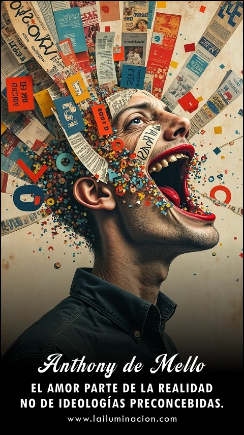 Imagen de la frase: El amor parte de la realidad no de ideologías preconcebidas. Imagen de la frase: El amor parte de la realidad no de ideologías preconcebidas.