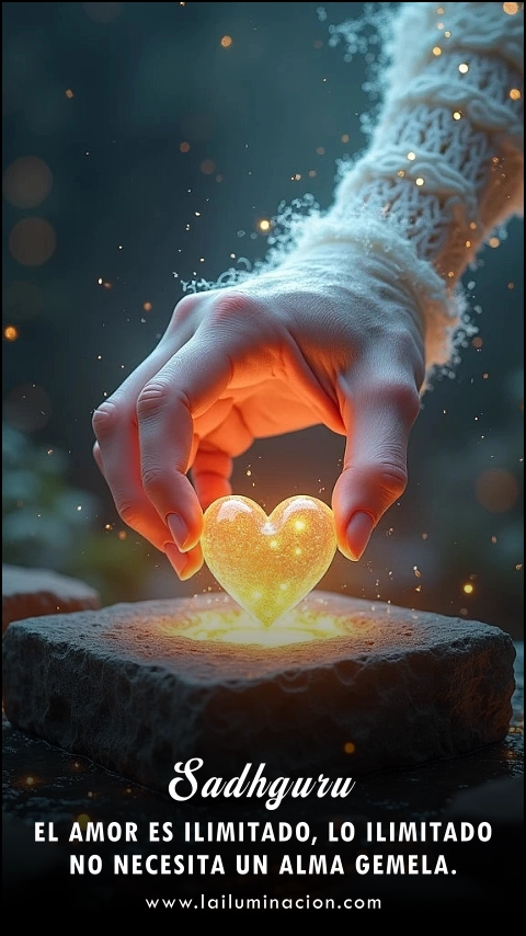 Imagen de la frase: El amor es ilimitado, lo ilimitado no necesita un alma gemela. Imagen de la frase: El amor es ilimitado, lo ilimitado no necesita un alma gemela.