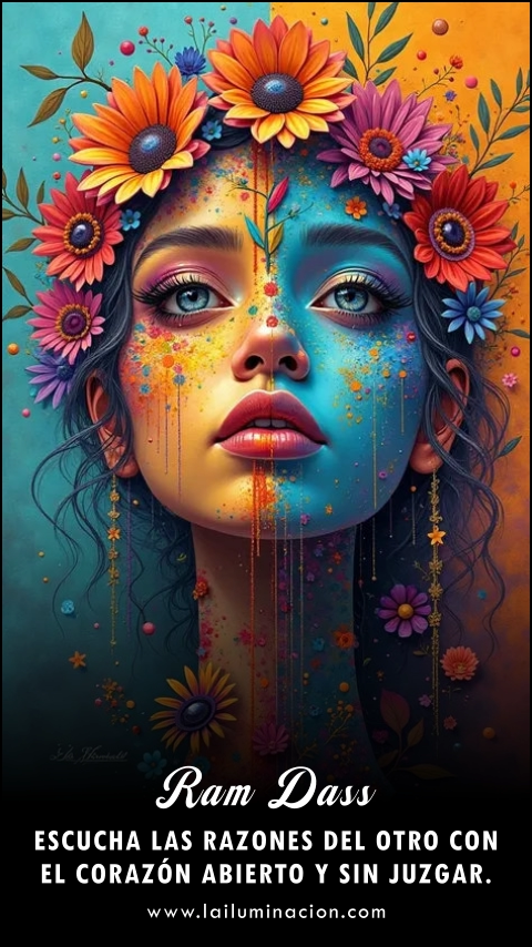 Imagen de la frase: Escucha las razones del otro con el corazón abierto y sin juzgar. Imagen de la frase: Escucha las razones del otro con el corazón abierto y sin juzgar.