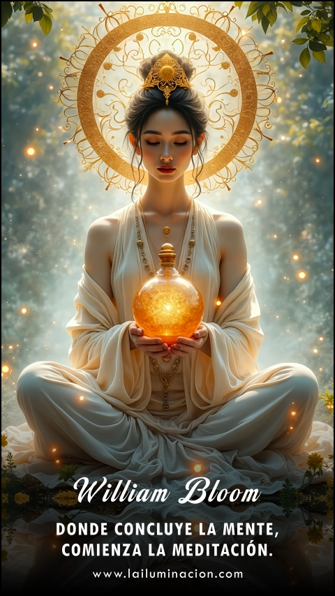 Imagen de la frase: Donde concluye la mente, comienza la meditación. Imagen de la frase: Donde concluye la mente, comienza la meditación.