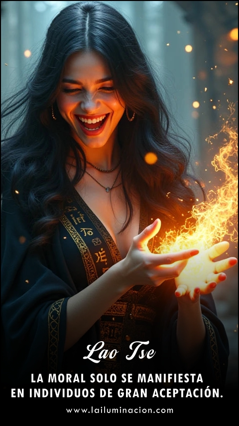 Imagen de la frase: La moral solo se manifiesta en individuos de gran aceptación. Imagen de la frase: La moral solo se manifiesta en individuos de gran aceptación.