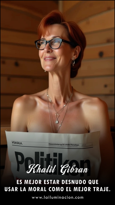 Imagen de la frase: Es mejor estar desnudo que usar la moral como el mejor traje. Imagen de la frase: Es mejor estar desnudo que usar la moral como el mejor traje.