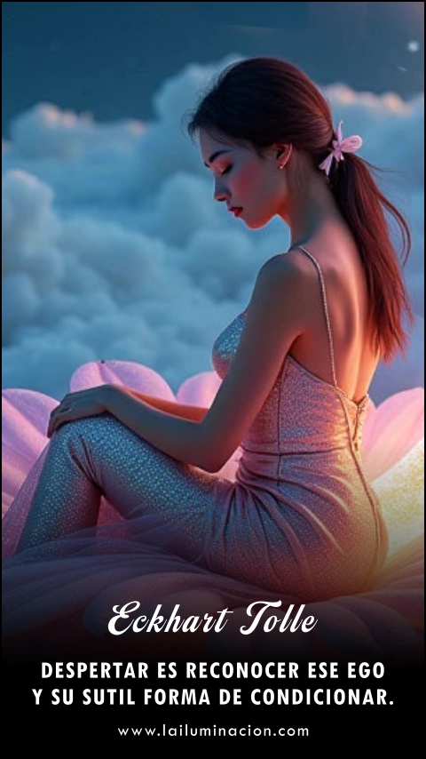 Imagen de la frase: Despertar es reconocer ese ego y su sutil forma de condicionar. Imagen de la frase: Despertar es reconocer ese ego y su sutil forma de condicionar.