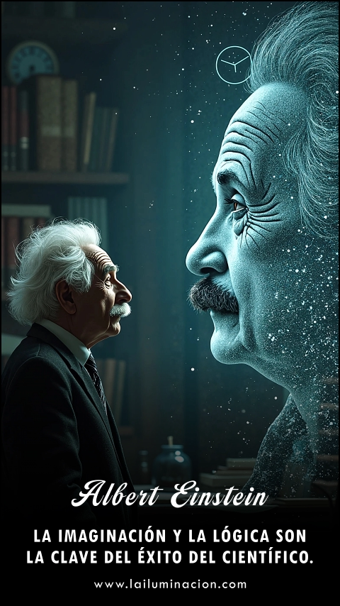 Imagen de la frase: La imaginación y la lógica son la clave del éxito del científico. Imagen de la frase: La imaginación y la lógica son la clave del éxito del científico.