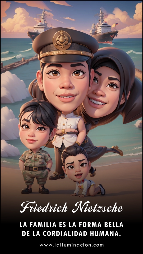Imagen de la frase: La familia es la forma bella de la cordialidad humana. Imagen de la frase: La familia es la forma bella de la cordialidad humana.