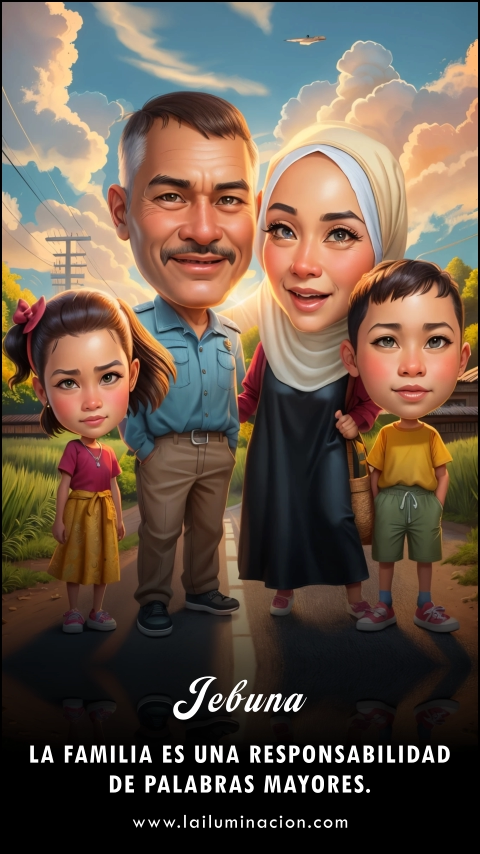 Imagen de la frase: La familia es una responsabilidad de palabras mayores. Imagen de la frase: La familia es una responsabilidad de palabras mayores.