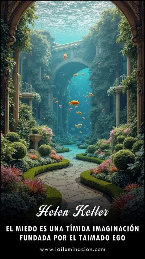 Imagen de la frase: El miedo es una tímida imaginación fundada por el taimado ego. Imagen de la frase: El miedo es una tímida imaginación fundada por el taimado ego.
