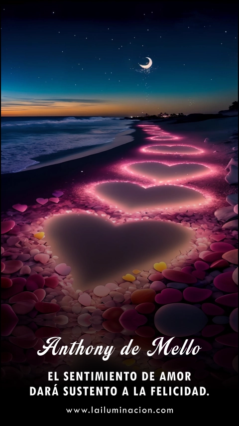 Imagen de la frase: El sentimiento de amor dará sustento a la felicidad. Imagen de la frase: El sentimiento de amor dará sustento a la felicidad.