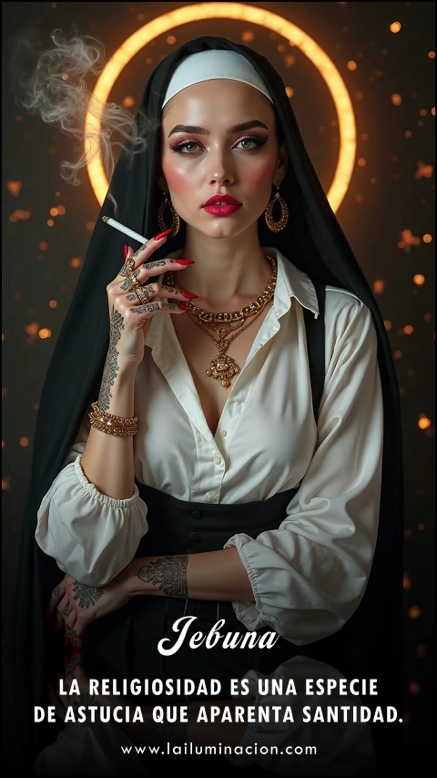 Imagen de la frase: La religiosidad es una especie de astucia que aparenta santidad. Imagen de la frase: La religiosidad es una especie de astucia que aparenta santidad.
