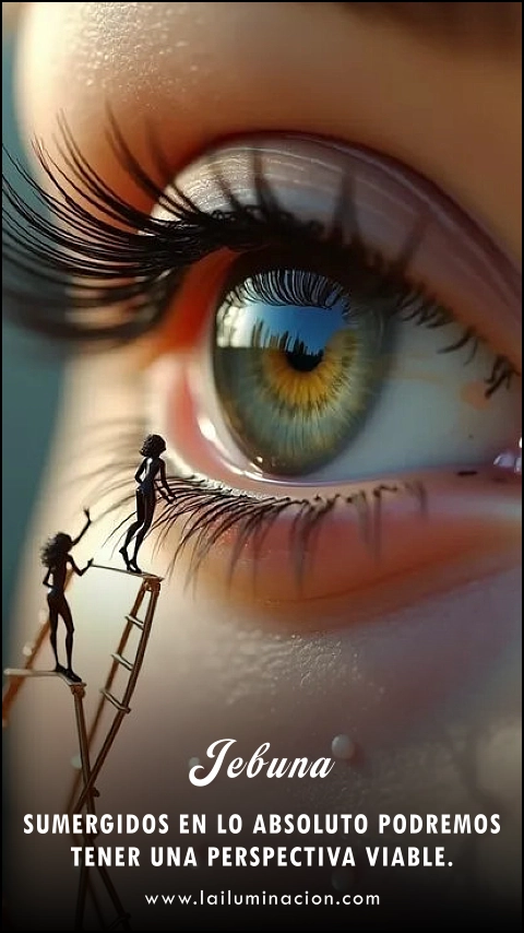 Imagen de la frase: Sumergidos en lo absoluto podremos tener una perspectiva viable. Imagen de la frase: Sumergidos en lo absoluto podremos tener una perspectiva viable.