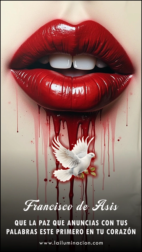 Imagen de la frase: Que la paz que anuncias con tus palabras este primero en tu corazón. Imagen de la frase: Que la paz que anuncias con tus palabras este primero en tu corazón.