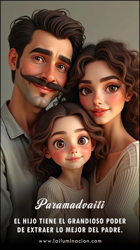 Imagen de la frase: El hijo tiene el grandioso poder de extraer lo mejor del padre. Imagen de la frase: El hijo tiene el grandioso poder de extraer lo mejor del padre.