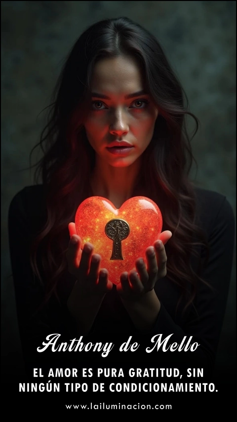 Imagen de la frase: El amor es pura gratitud, sin ningún tipo de condicionamiento. Imagen de la frase: El amor es pura gratitud, sin ningún tipo de condicionamiento.